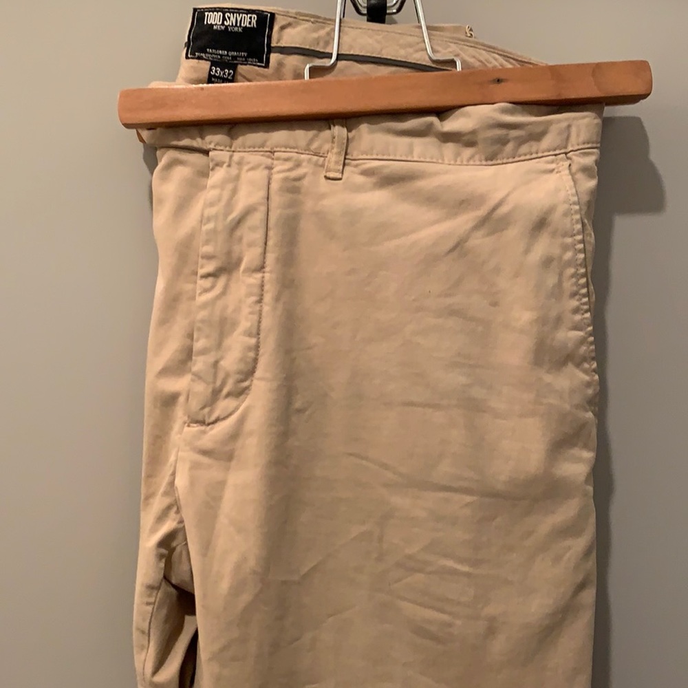 Todd Snyder Slim Chino in Khaki
